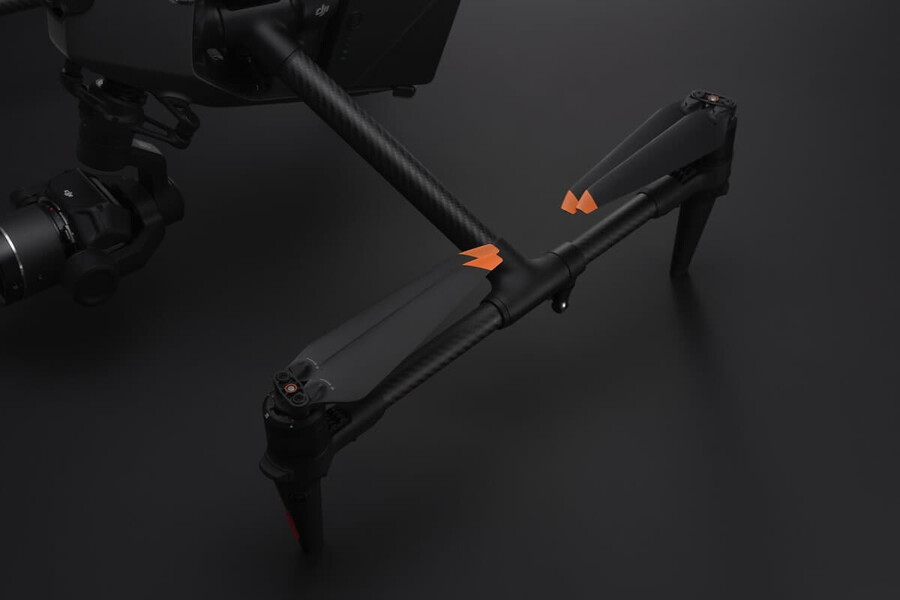 hélices plegables de liberación rápida par para dji inspire 3