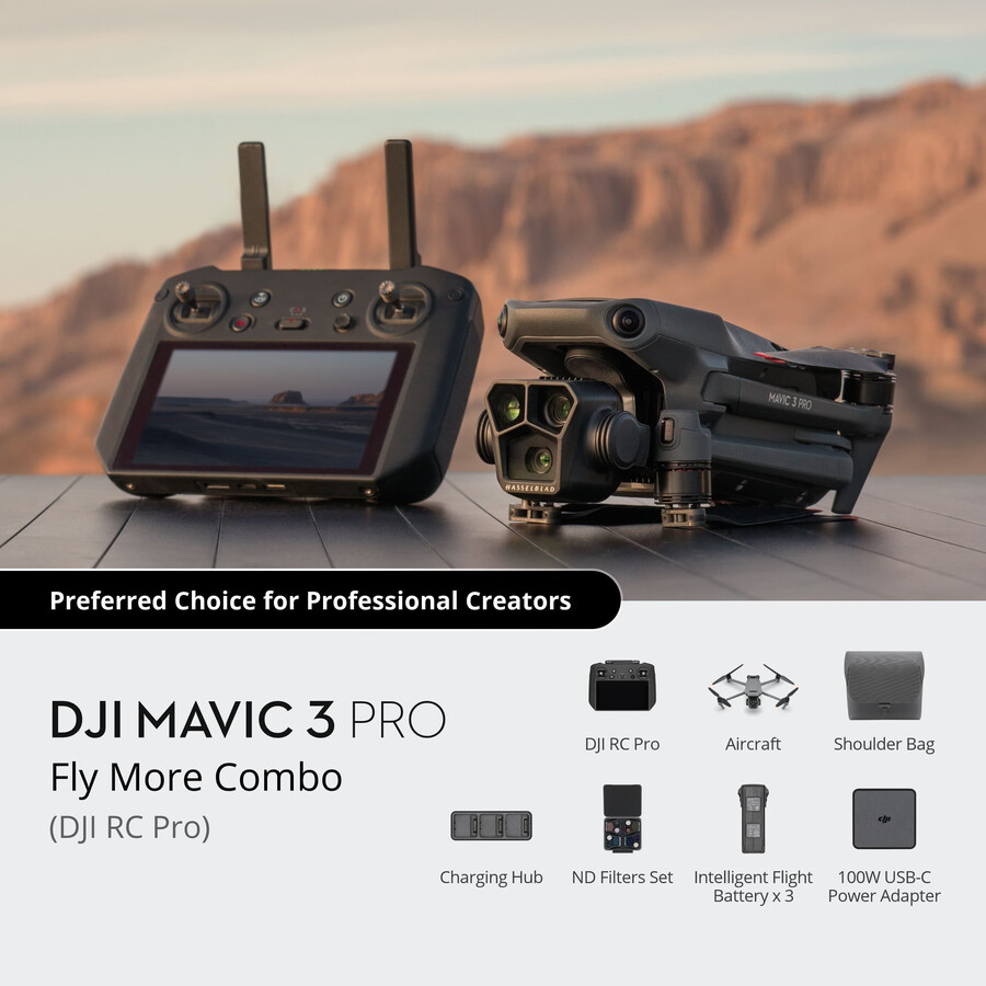 paquete dji mavic 3 pro vuela más dji rc pro
