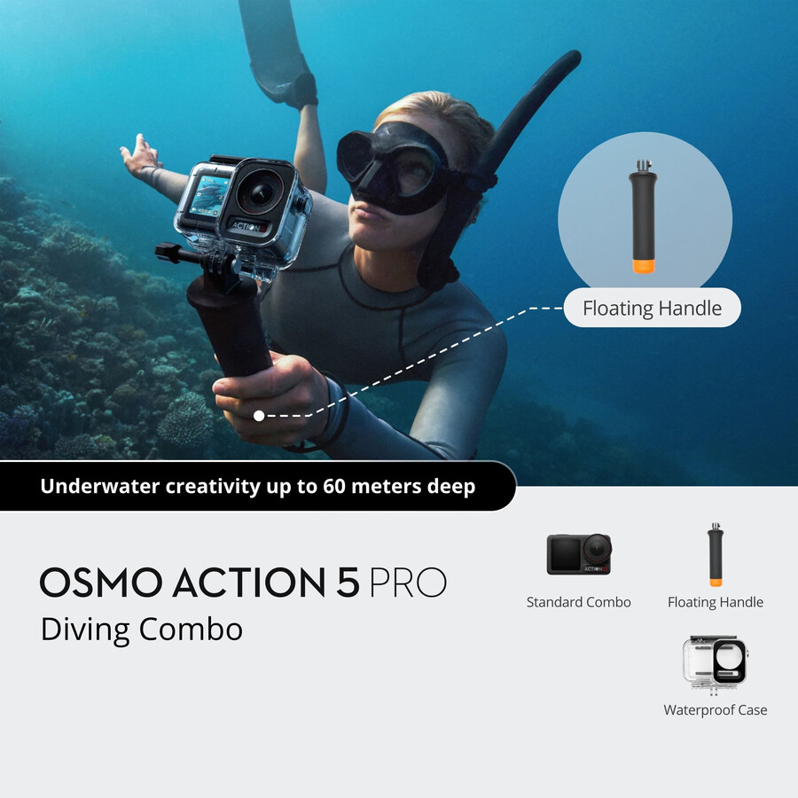 paquete de buceo osmo action 5 pro