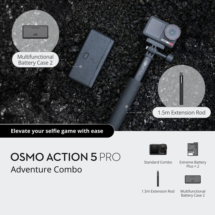paquete de aventura osmo action 5 pro