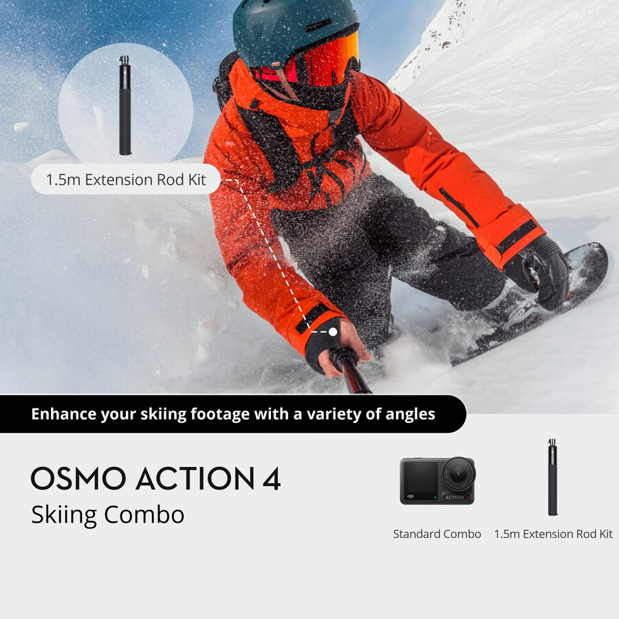 paquete de esquí osmo action 4