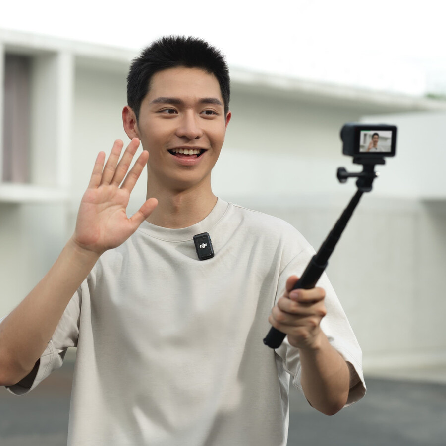 paquete de vlogs de la osmo action 4 dji mic 2
