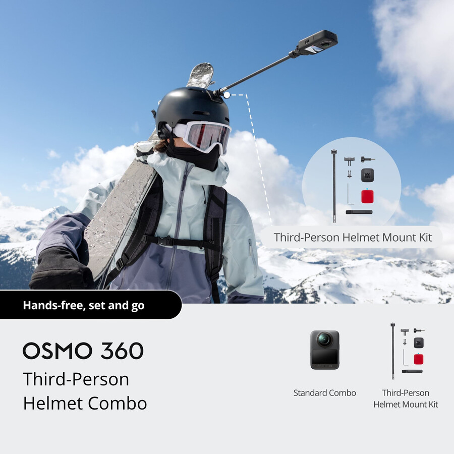 paquete de auriculares en tercera persona para osmo 360