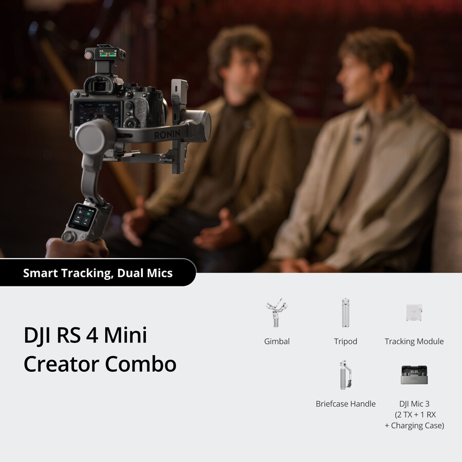 paquete dji rs 4 mini creator dji mic 3 2 tx 1 rx estuche de carga