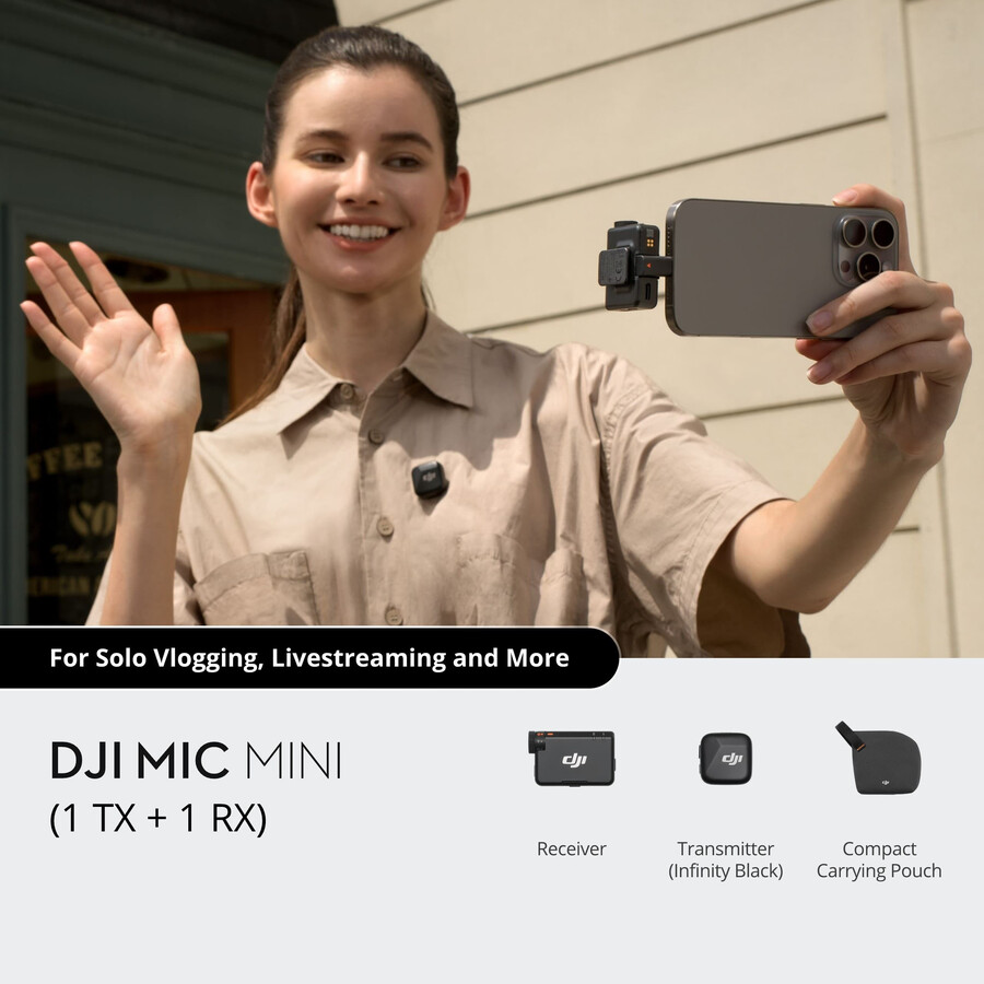 dji mic mini 1 transmisión 1 recepción