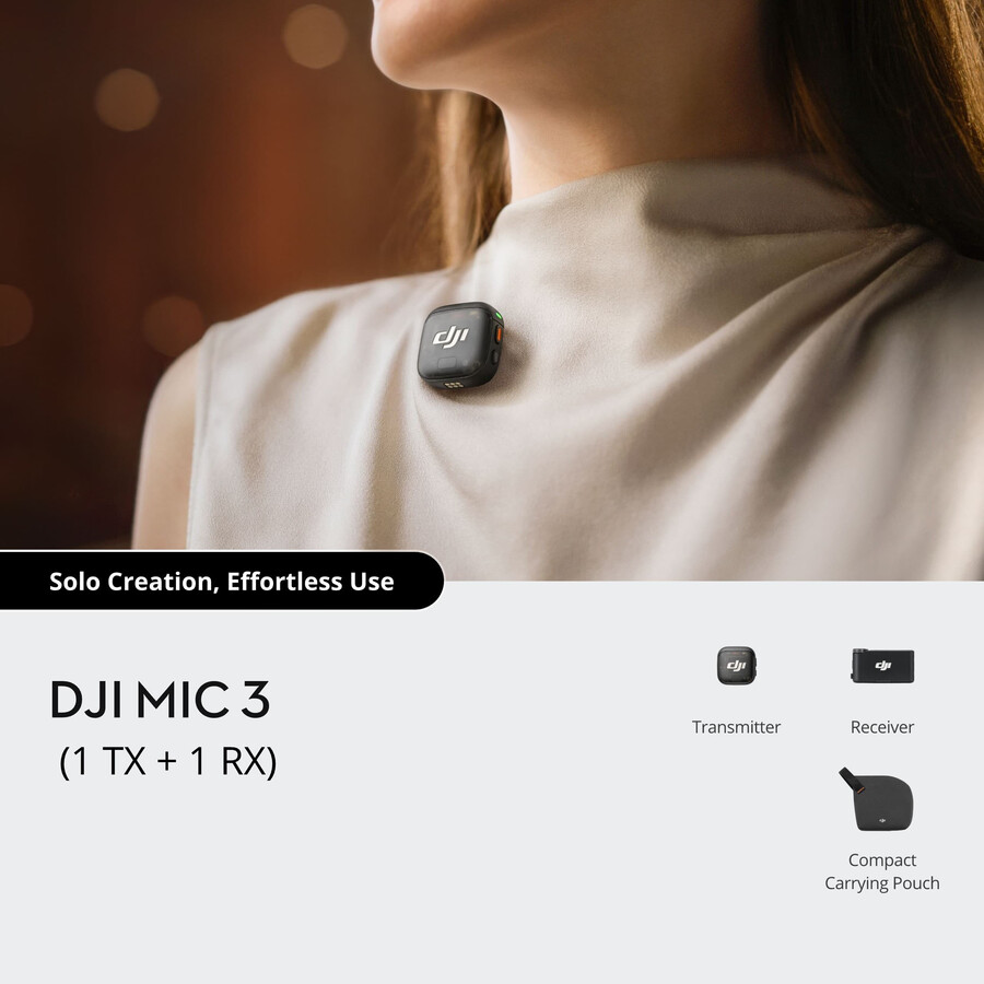 dji mic 3 1 transmisión 1 recepción
