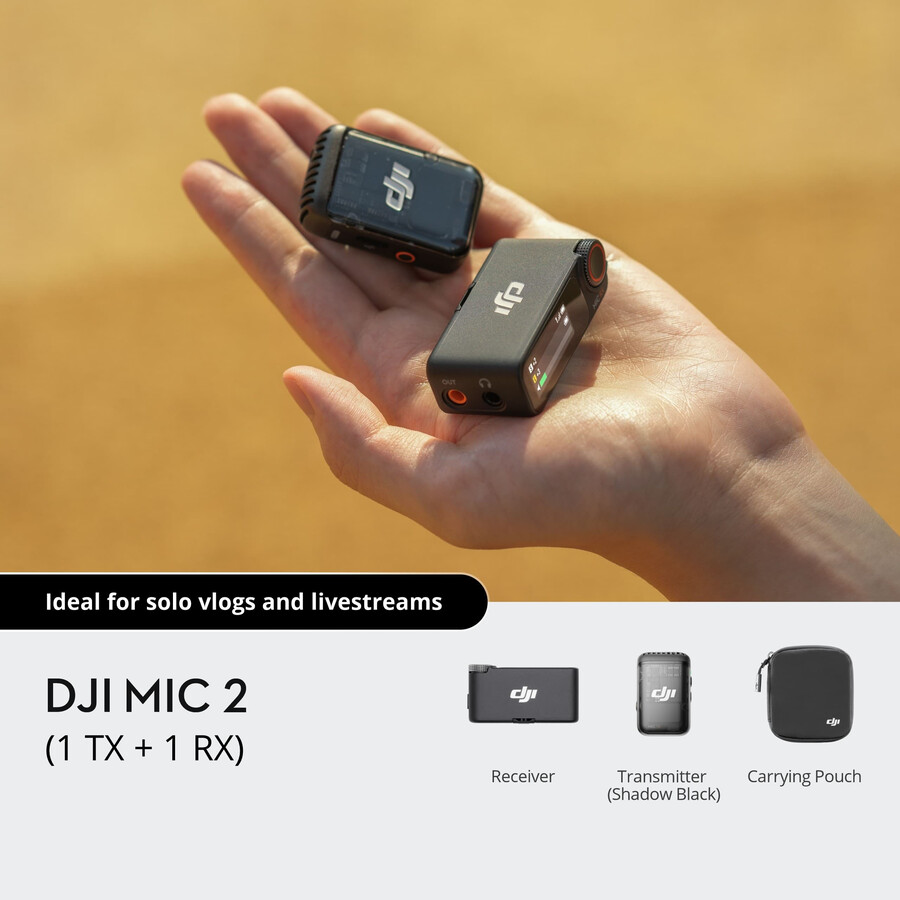 dji mic 2 1 transmisión 1 recepción